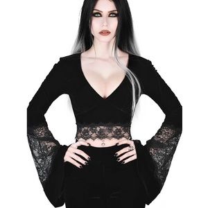 Naomi Velvet Long Sleeve Top